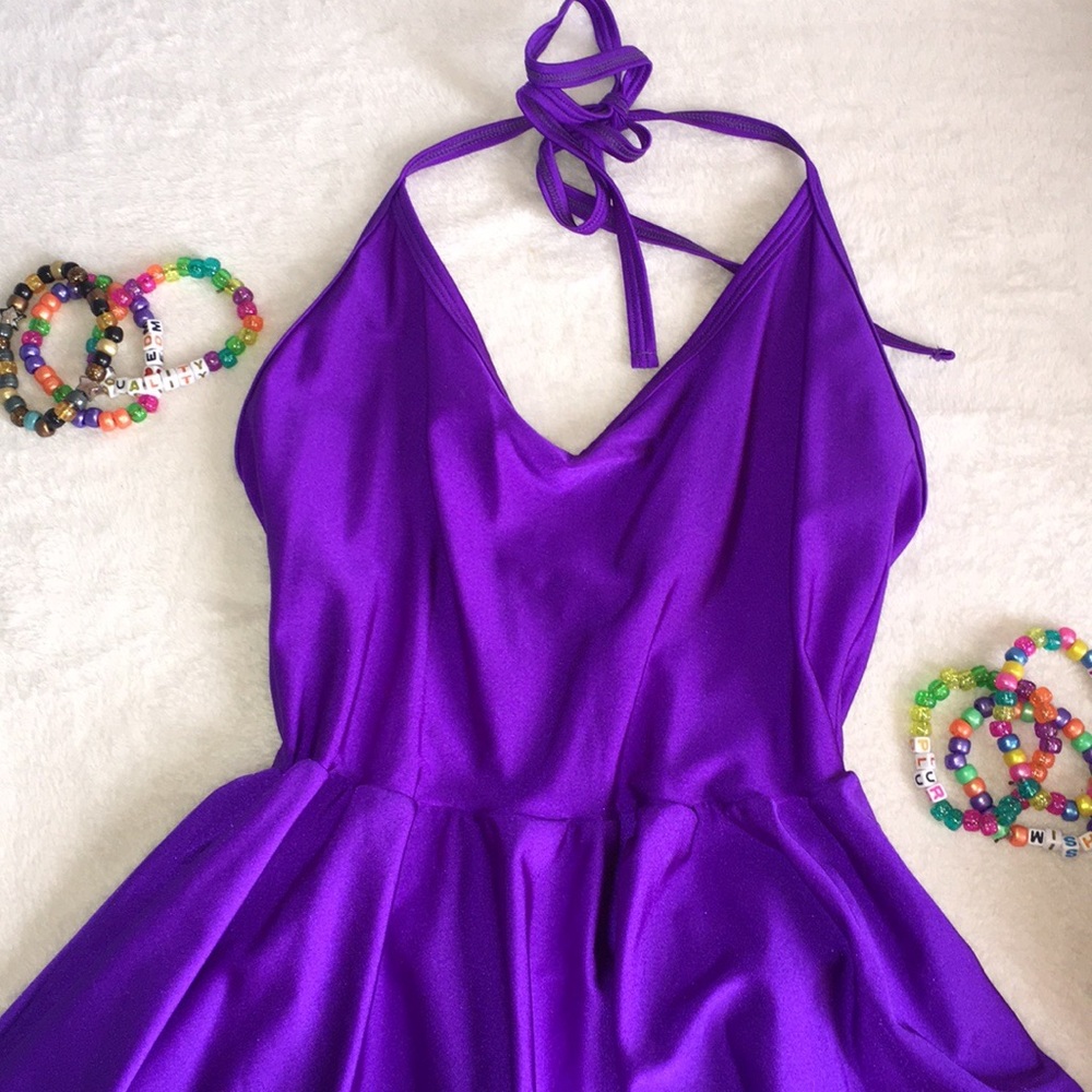 PURPLE RAVE GIRL DRESS